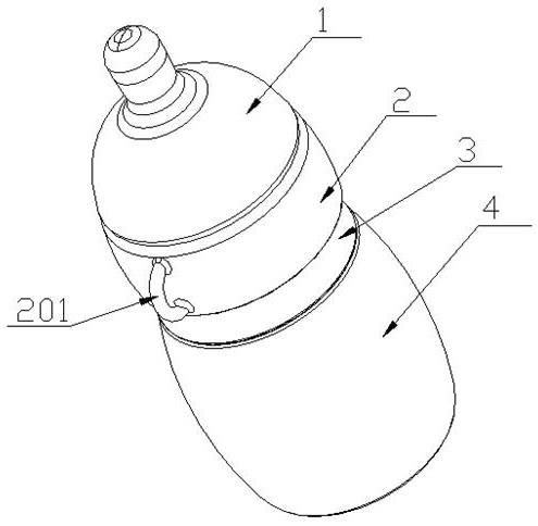 一种防胀气奶瓶的制作方法